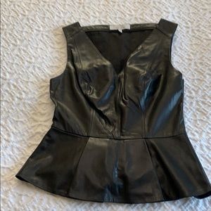Robert Rodrigues fitted leather top